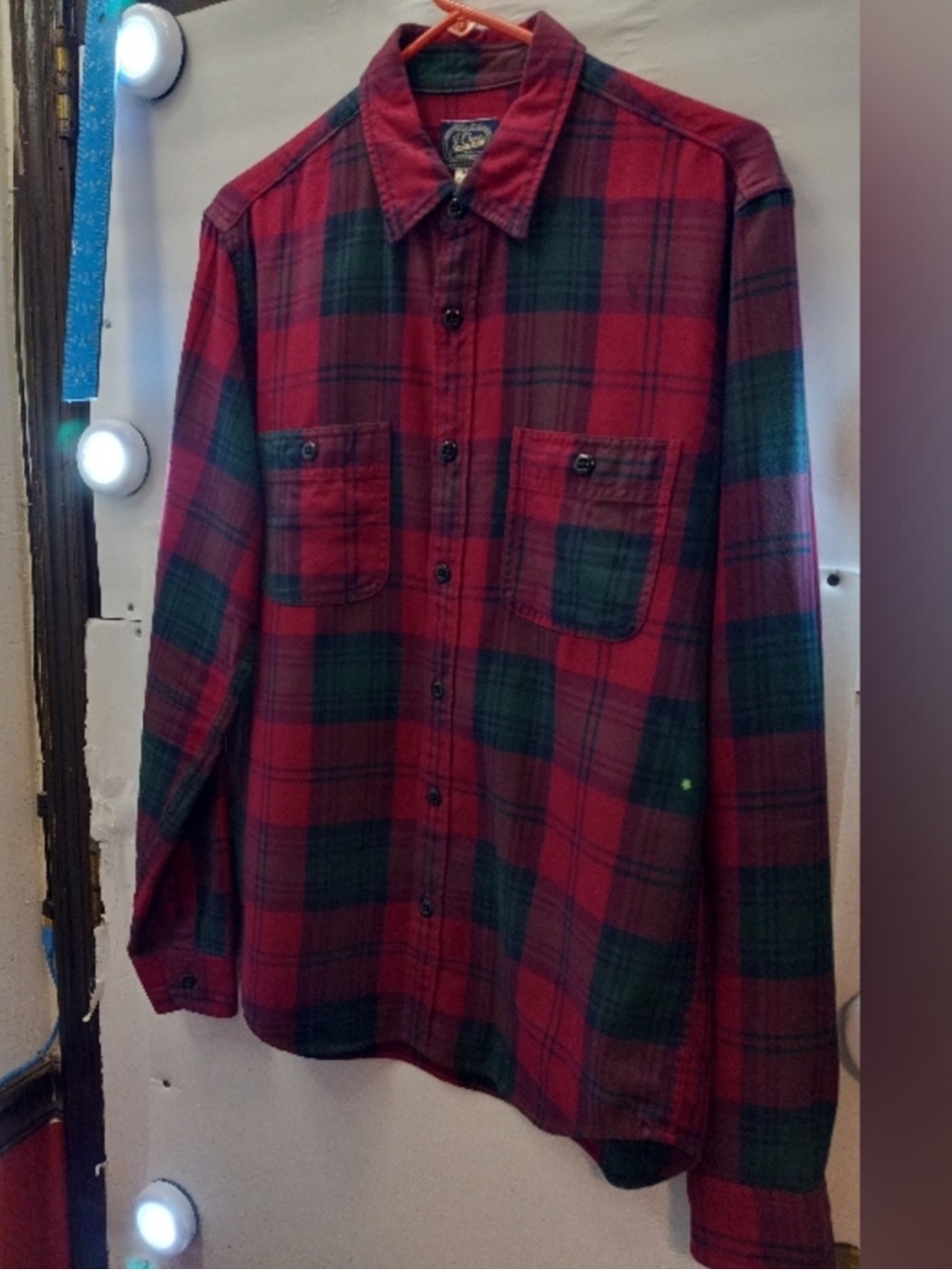 J Crew Maroon flannel